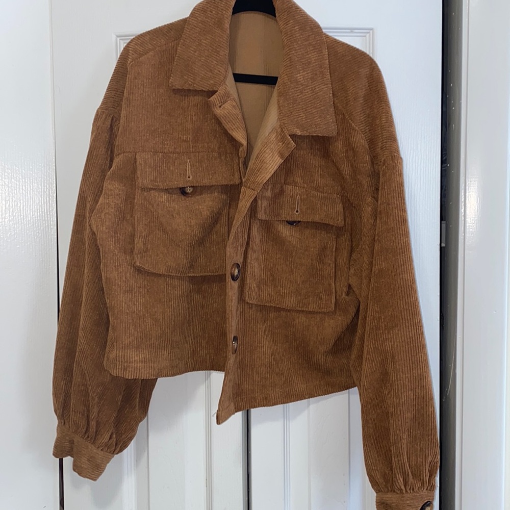 Lightweight corduroy brown jacket